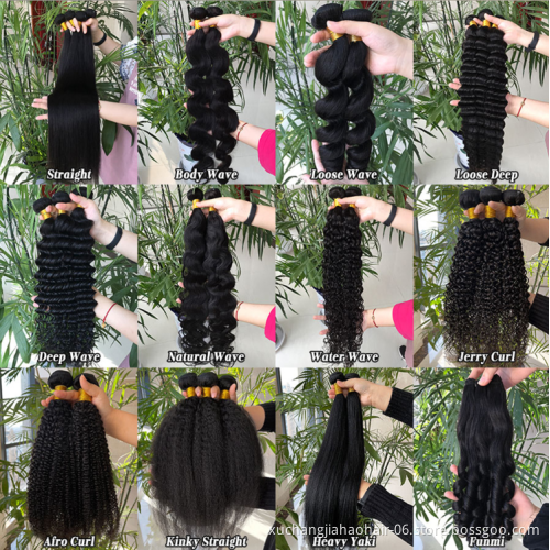 Wholesale Brazilian Hair Weave 12A Grade Double Drawn Aunty Funmi curly Human Hair bundles